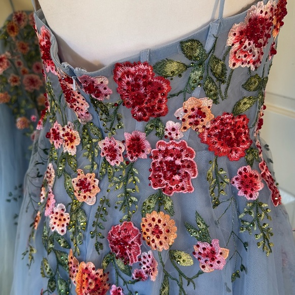 MAC DUGGAL
Strapless Embroidered Tulle Midi Dress Anthropologie - Picture 14 of 17